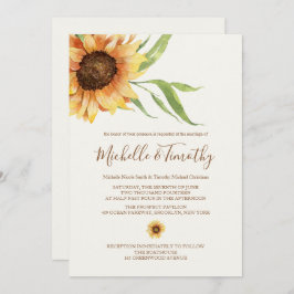 カントリーひまわり結婚式招待状 招待状