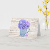 カントリーアジサイ大フォントマザーズデイカード カード (黄色い花)