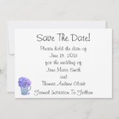 カントリーアジサイ日付の保存 セーブザデート (裏面)