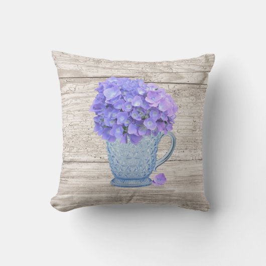 カントリーアジサイ枕 クッション (正面)
