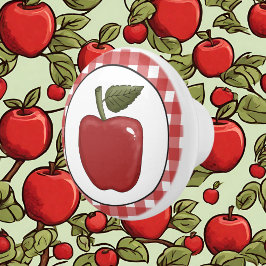 カントリーアップルキッチンセラミックノブ セラミックノブ