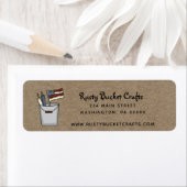 カントリーアメリ初期のカーナキャンドルとフラッグクラフト ラベル (インサイチュ)