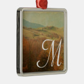 カントリーイタリアンサイドモノグラムイニシャルオーナメント メタルオーナメント (右)