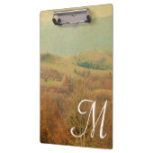 カントリーイタリアンサイドモノグラムイニシャルクリップボード クリップボード (左)