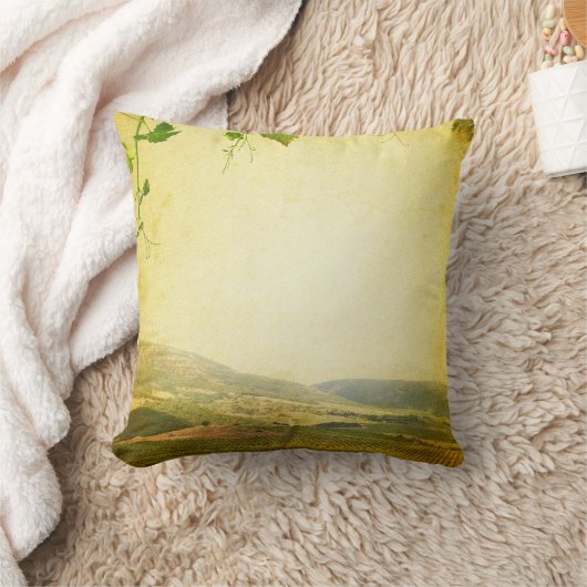 カントリーイタリアンサイドワイナリー投下ソファ枕 クッション (ブランケット)