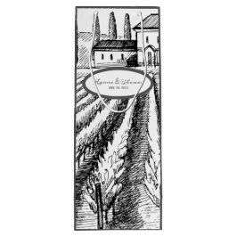 カントリーイタリアンサイドヴィンテージヴィンヤ結婚ード ワインギフトバッグ