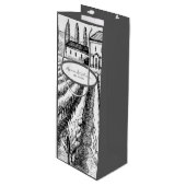 カントリーイタリアンサイドヴィンテージヴィンヤ結婚ード ワインギフトバッグ (正面アングル)