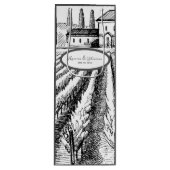 カントリーイタリアンサイドヴィンテージヴィンヤ結婚ード ワインギフトバッグ (正面)