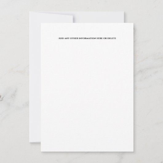 カントリーイタリアンボホトスカーナ水彩表アーチ 招待状 (裏面)