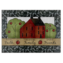 カントリーインスピレーションガラスの切断ボード カッティングボード