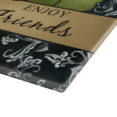 カントリーインスピレーションガラスの切断ボード カッティングボード (角)