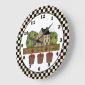 カントリーインスピレーションApple Wall clock ラージ壁時計 (傾斜)