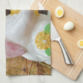 カントリーイースターバニー キッチンタオル (四つ折り)