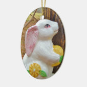 カントリーイースターバニー セラミックオーナメント (左)