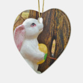 カントリーイースターバニー セラミックオーナメント (左)