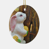 カントリーイースターバニー セラミックオーナメント (右)