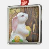 カントリーイースターバニー メタルオーナメント (左)