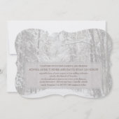 カントリーウィンタースノーフォレスト結婚式招待状 招待状 (正面)