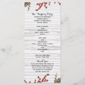 カントリーウィンターホリデーベリー&パインコーンプログラム プログラム (裏面)