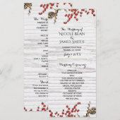 カントリーウィンターホリデーベリー&パインコーンプログラム プログラム (正面/裏面)