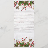 カントリーウィンターホリデーベリー&パインコーンメニュー メニュー (裏面)