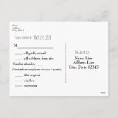 カントリーウィンターホリデーベリー&パインコーン結婚ズ シーズンポストカード (裏面)