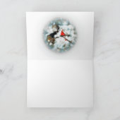 カントリーウィンター,クリスマスカード,納屋,雪,農場 シーズンカード (内部)