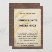 カントリーウィートグラスパーチメント結婚式招待状 招待状 (正面/裏面)