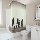 カントリーウェスタンおもしろい シャワーカーテン (インサイチュ)