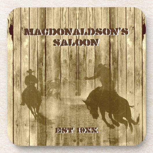 カントリーウェスタンのカウボーイ牧場をテーマにした コースター (正面)