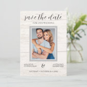 カントリーウェスタンの結婚式のご案内（Save the Date） セーブザデート (スタンド正面)