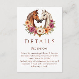 カントリーウェスタンの馬 エンクロージャーカード