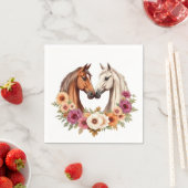 カントリーウェスタンの馬 スタンダードカクテルナプキン (インサイチュ)