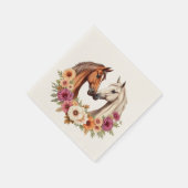 カントリーウェスタンの馬 スタンダードカクテルナプキン (角)