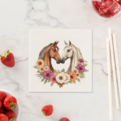 カントリーウェスタンの馬 スタンダードカクテルナプキン (インサイチュ)