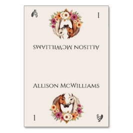 カントリーウェスタンの馬 – ニワトリのアイコン テーブルナンバー