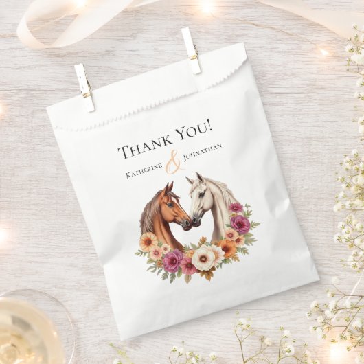 カントリーウェスタンの馬 フェイバーバッグ (クリップ留めされた状態)