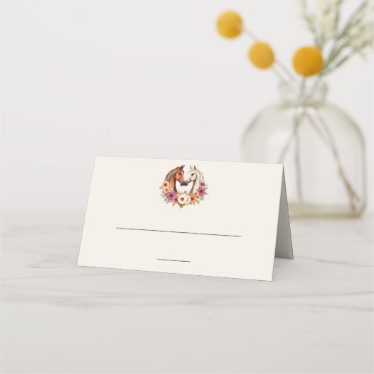 カントリーウェスタンの馬 プレイスカード (正面)