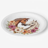 カントリーウェスタンの馬 ペーパープレート (アングル)