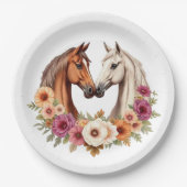 カントリーウェスタンの馬 ペーパープレート (正面)