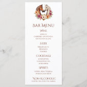 カントリーウェスタンの馬 メニュー (裏面)