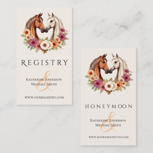 カントリーウェスタンの馬 名刺 (正面/裏面)