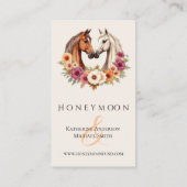 カントリーウェスタンの馬 名刺 (裏面)