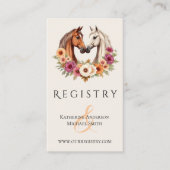 カントリーウェスタンの馬 名刺 (正面)