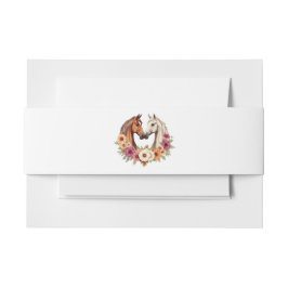 カントリーウェスタンの馬 招待状ベリーバンド