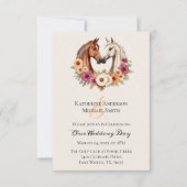 カントリーウェスタンの馬 招待状 (正面)