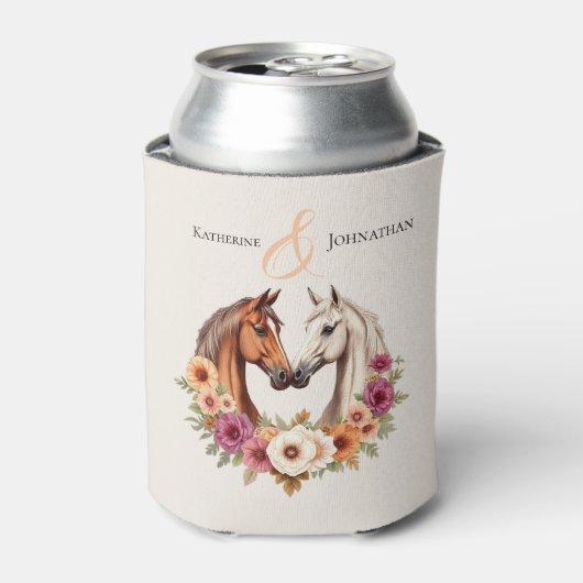 カントリーウェスタンの馬 缶クーラー (缶正面)