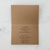 カントリーウェスタンウェディングの招待状 招待状 (内部)