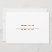 カントリーウェスタンウェディング招待状テンプレート 招待状 (裏面)