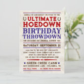 カントリーウェスタンカウボーイハウダウン パーティー招待状 招待状 (スタンド正面)